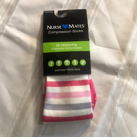 Nurse Mates Compression Socks, Size 9-11 - Picture 1 of 3